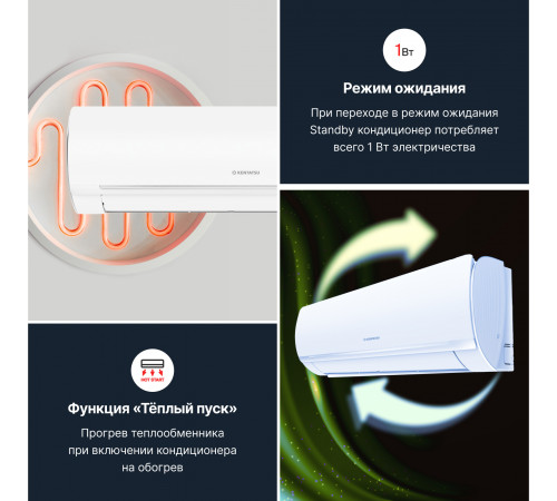 Тепловой насос типа «воздух-воздух» Kentatsu серии OTARI KSGOT26HZRN1/KSROT26HZRN1 Тепловой насос типа «воздух-воздух» Kentatsu серии OTARI KSGOT26HZRN1/KSROT26HZRN1