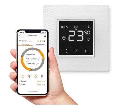Терморегулятор для теплого пола Теплолюкс EcoSmart 25 Wi-Fi Терморегулятор для теплого пола Теплолюкс EcoSmart 25 Wi-Fi