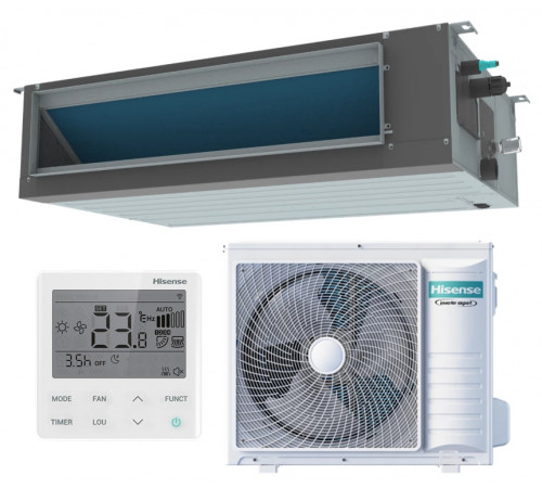 Канальный инверторный кондиционер Hisense ADT-18UX4RCL8/AUW-18U4RS7 Канальный инверторный кондиционер Hisense ADT-18UX4RCL8/AUW-18U4RS7